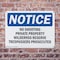 Signmission No Shooting Private Property Wilderness OSHA Notice Sign, Plastic, 10in W x 7in L, 2PK OS-2PACK-NS-P-710-L-14790 - alternate 4